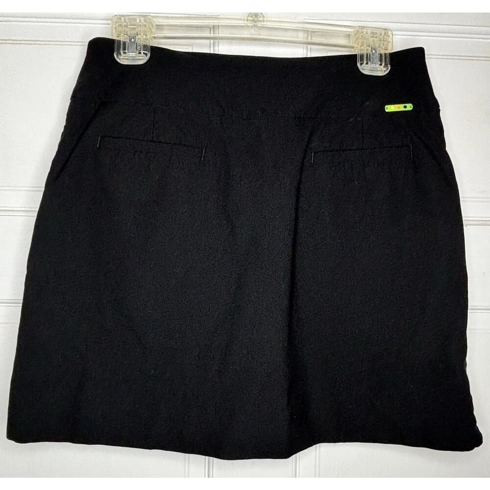 SWING CONTROL Black Nylon Blend Active Outdoor Golf Jupe Skort Size 6